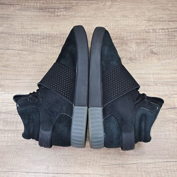 Adidas Tubular Invader Strap Men's Size 7 Women's Sz 8.5 Black Sneakers (BA7330) - Picture 6 of 9